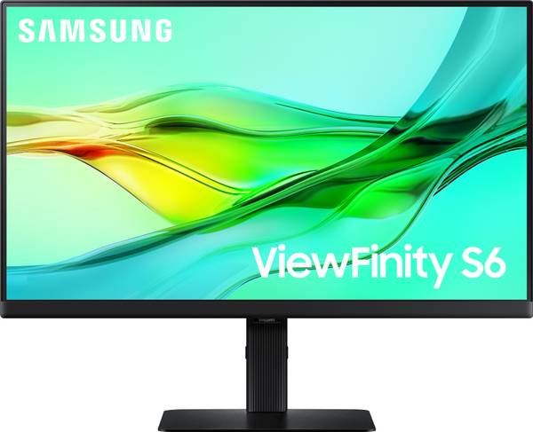 SAMSUNG ViewFinity S6 60.96 cm (24 inch) Quad HD IPS Panel with USB Type-C, LAN Port, DP, HDR10, KVM Switch, Easy Setup, Height Adjustable Stand, Eye ...