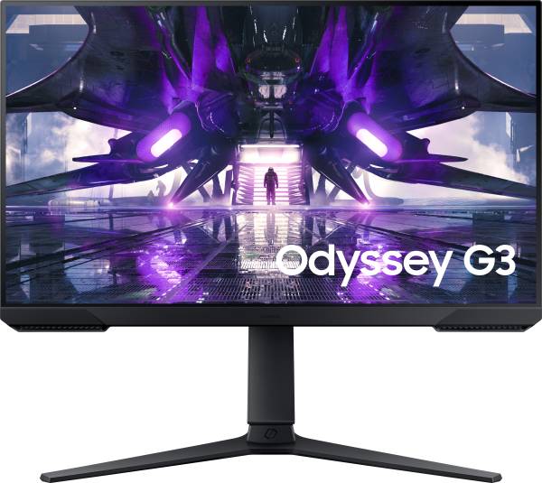 SAMSUNG Odyssey G3 24 inch Full HD VA Panel with Height Adjustable Stand, Eye Saver Mode, 3-Sided Borderless Display Flat Gaming Monitor (LS24AG320NWX...