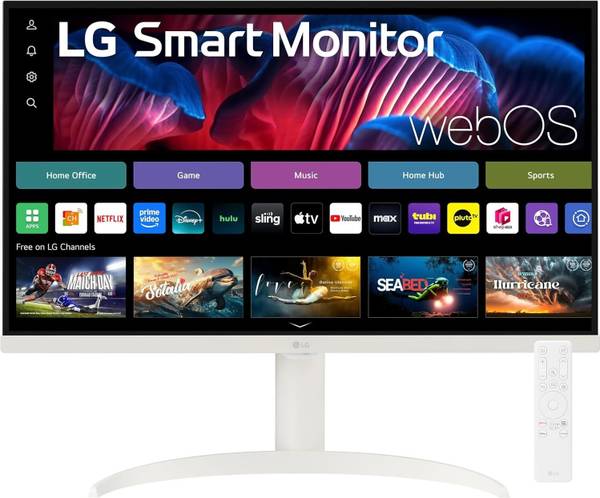 LG 32SR75U Smart Monitor WITH WEB OS 23 81.28 cm (32 inch) 4K Ultra HD LED Backlit VA Panel Monitor (Spk Inbuilt,Wifi BT,Smart TV Apps,Remote Control,...