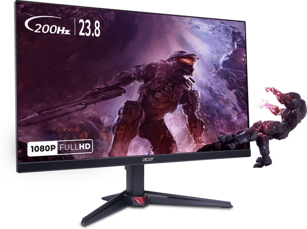 Acer Nitro 60.45 cm (24 inch) Full HD LED Backlit IPS Panel with sRGB 99%, HDR10 Support, 2X2W Inbuilt Speakers, Acer Display Widget, Acer VisionCare 2.0, Tilt-able stand Gaming Monitor (VG240Y X1)