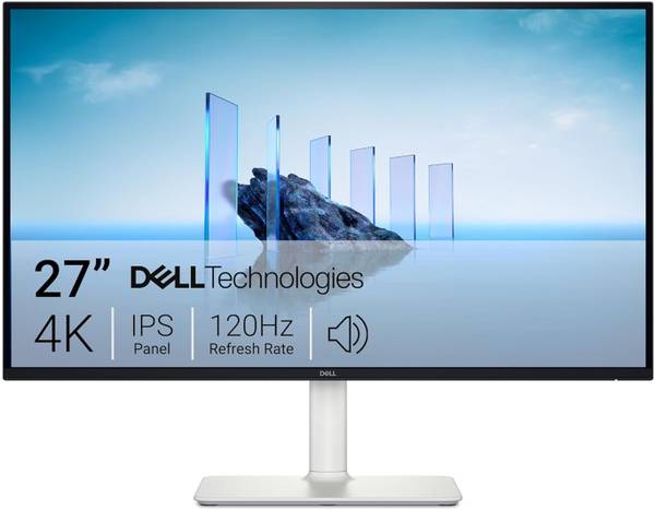DELL S Series 68.58 cm (27 inch) 4K Ultra HD LED Backlit IPS Panel with HDR10, 99% SRGB, 95% DCI-P3, 3000:1 Contrast Ratio, 300 nits Brightness, Dual ...