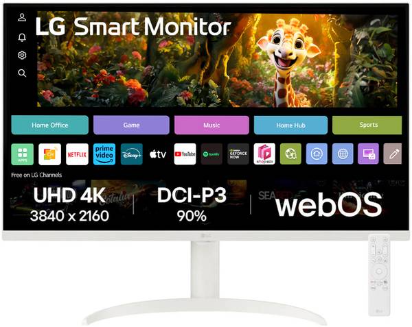 LG 80.01 cm (31.5 inch) 4K Ultra HD VA Panel with HDR10, USB Type-C, WebOS, Apple AirPlay 2, Screen Share, Bluetooth, Built-in Speaker, Height Adjusta...
