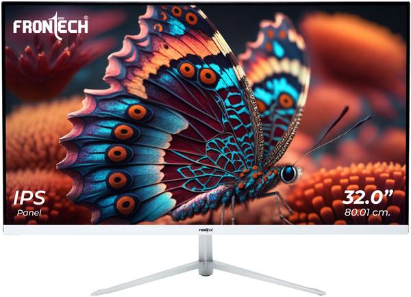 Frontech MON-0069 31.5 inch Full HD IPS Panel Monitor (1920 x 1080 Pixels,16.7|Slim & Stylish|Wall Mountable|Bezel Less|HDMI & VGA Port)