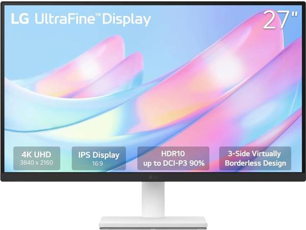 LG ULTRAFINE 68.58 cm (27 inch) 4K Ultra HD LED Backlit IPS Panel Monitor (27US500-W,(3840x2160), HDR10 up to 90% DCI-P3 Color gamut, HDMI X 2, Displa...