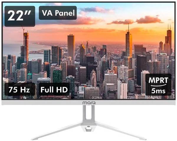 MarQ by Flipkart 55.88 cm (22 inch) Full HD LED Backlit VA Panel Inbuilt Speakers Monitor (22FHDMEQNNXO)