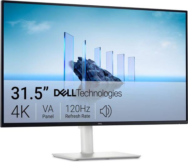 DELL 32 Plus 4K Monitor 81.28 cm (32 inch) 4K Ultra HD LED Backlit VA Panel Monitor (S3225QS-(3840X2160),99% sRGB,Built in Speaker,Height Adjust,HDMIx...