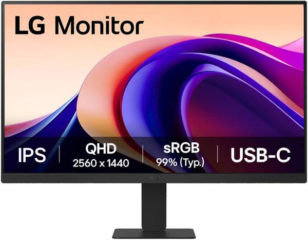 LG QHD Series 80.01 cm (32 inch) Quad HD IPS Panel with sRGB 99% (Typ.), HDR10, USB-C with PD 15W, HDMI, Head Phone Out, Reader Mode, Flicker Safe, 3-...