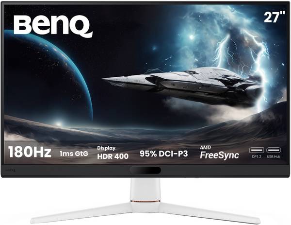 BenQ MOBIUZ EX271 68.58 cm (27 inch) Full HD LED Backlit IPS Panel with VESA Display HDR400, DP 1.2, HDMI 2.0, USB Hub, 95% P3, Game Optimized Color, ...
