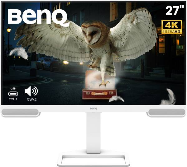 BenQ EW2790U 68.58 cm (27 inch) 4K Ultra HD LED Backlit IPS Panel with 95% P3, AI Contrast, 5WX2 treVolo Speakers, USB Type-C (65W PD), 3xHDMI, USB Hu...