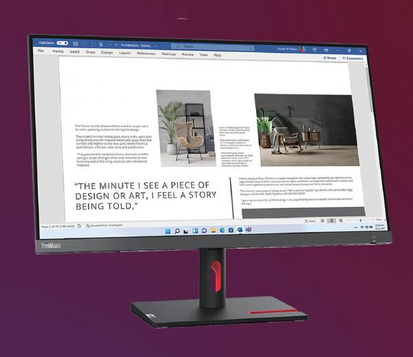 Lenovo 68.58 cm (27 inch) Full HD IPS Panel Monitor (ThinkVision S27i-30)