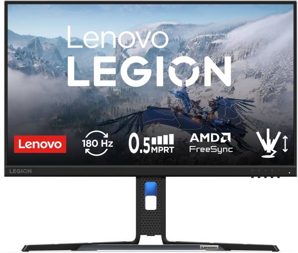 Lenovo 60.96 cm (24 inch) Full HD LED Backlit IPS Panel with 99% sRGB, 1xHDMI 2.1 TMDS, 1xDP 1.4, Tilt, Swivel, Pivot, Height Adjust Gaming Monitor (L...