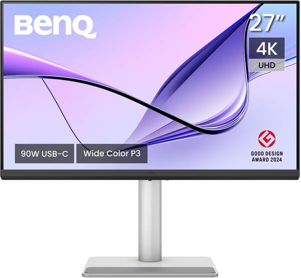 BenQ MA270U 68.58 cm (27 inch) 4K Ultra HD LED Backlit IPS Panel with P3 Color Gamut, Dual USB-C (90W PD), USB Hub, Brightness & Volume Control, Displ...