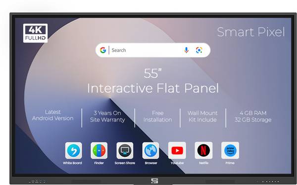 Smart Pixel Lite 139.7 cm (55 inch) 4K Ultra HD IPS Panel Monitor (SP55 ...