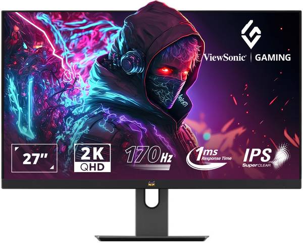 ViewSonic 27 inch Quad HD IPS Panel with HDR10, 137 sRGB, Height Adjustment, Swivel, Tilt, Pivot, Eye Care, 2 x HDMI, Display Port Gaming Monitor (VX2...