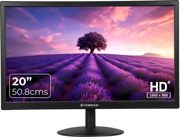 ZEBSTER A20HD 50.8 cm (20 inch) Full HD VA Panel with HDMI & VGA Input, 220nits Brightness, 16.7M Colors Monitor (A20HD LED)