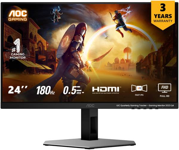 AOC 60.96 cm (24 inch) Full HD LED Backlit IPS Panel Gaming Monitor (24G4)
