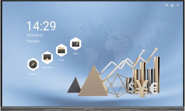 studynlearn 86-Inch Interactive Flat Panel Multitouch Screen Display 4 GB RAM | 32 GB ROM with K-12 Digital Content (1 Year) 3 Years Warranty 86 inch ...