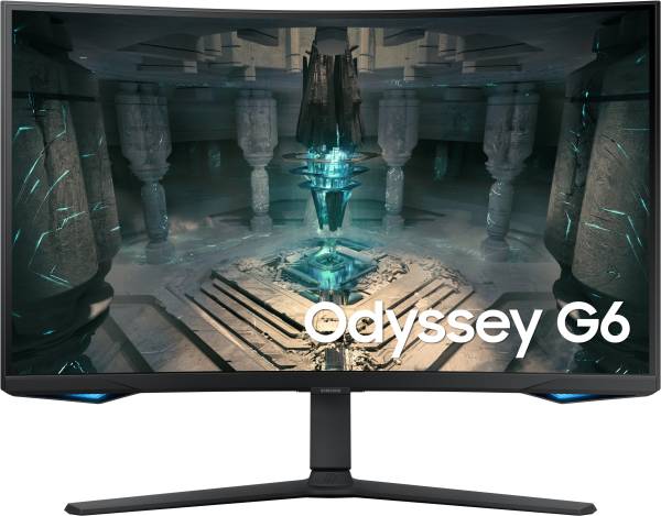 SAMSUNG Odyssey G6 32 inch Curved Quad HD VA Panel with Display HDR600, Gaming Hub, Embedded Apps Smart Gaming Monitor (LS32BG650EWXXL)