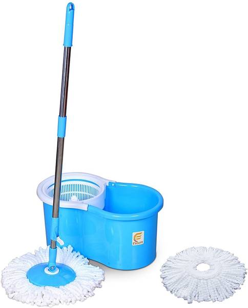 Esquire Esquire Elegant 360 Spin Mop Bucket Set with Additional Refill - Blue Mop Set Mop Set
