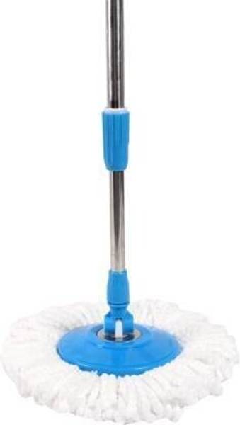 Saviraj SWAMI 360 Degree Mop Full Stick Head Stainless Steel Rod with 1 Refill Mop Set