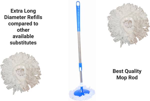 Ayush Home Premium with extra refill Mop Head and Rod