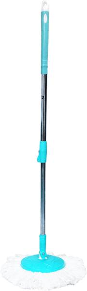 Pranay's Kleanup Super Spin Mop-Mop Stick|Wet & Dry Cleaning Mop|Mops Pocha 1 Microfiber Refill Mop Set