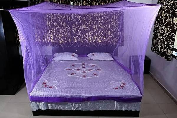 ANSARI ENTERPRISES MosquitoNet HDPE - High Density Poly Ethylene Adults Washable Bed box 67 feet Mosquito Net