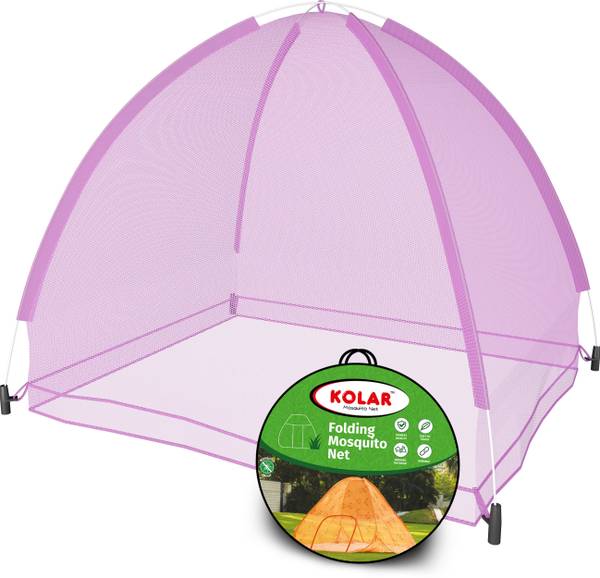 Kolar Polyester Infants Washable Baby Mosquito Net|Anti-Bug Crib Net Foldable Bottomless Baby Crib Machardani Mosquito Net