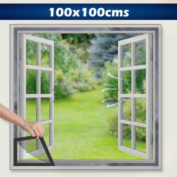 Wild Accessories Fibre Adults Washable Pre-Stitched Fiberglass Window Mosquito Net for All Types of Windows,120 GSM Mosquito Net