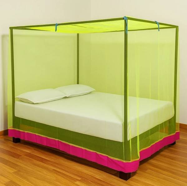 ASP HDPE - High Density Poly Ethylene Adults Washable Mono-blue best quality green colour Mosquito Net