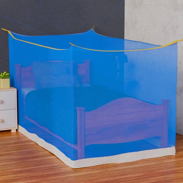 Oriley Nylon Adults Washable Diamond Mosquito Net Jali Single Bed Macchardani (3.25 x 6.5 Feet) Mosquito Net