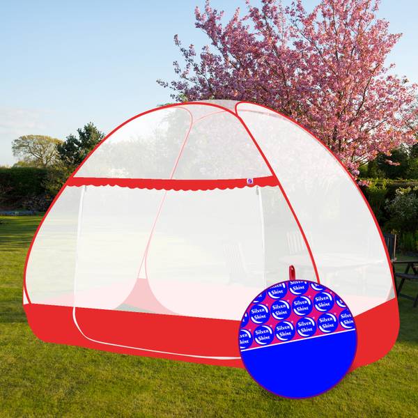 Maharani Polyester Adults Washable SmartBuy Double Bed Portable also Suitable FOR Double bed size Bed Mosquito Net