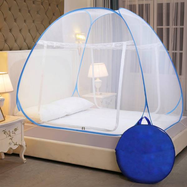 ADS Enterprises HDPE - High Density Poly Ethylene Adults Washable Foldable for Double Bed & King Size Bed - (200*200*145 CM) Mosquito Net