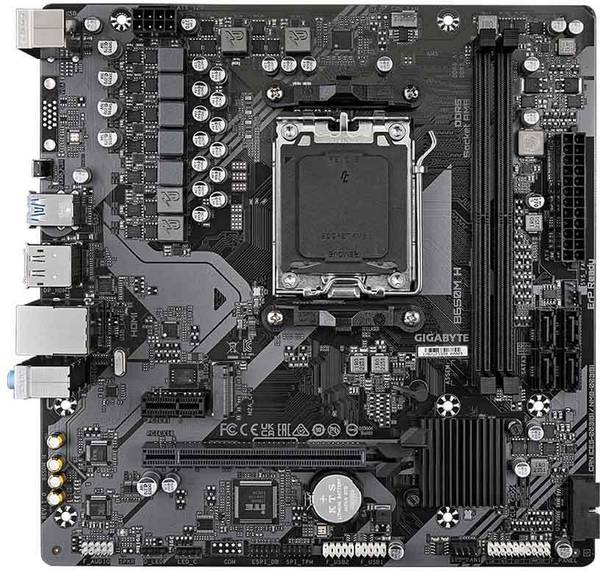 GIGABYTE B650M H AMD Socket AM5 Supports AMD Ryzen 7000/ Ryzen 8000 Series Processors AM5Socket Micro-ATX AMD B650 Chipset DDR5 Motherboard for Deskto...