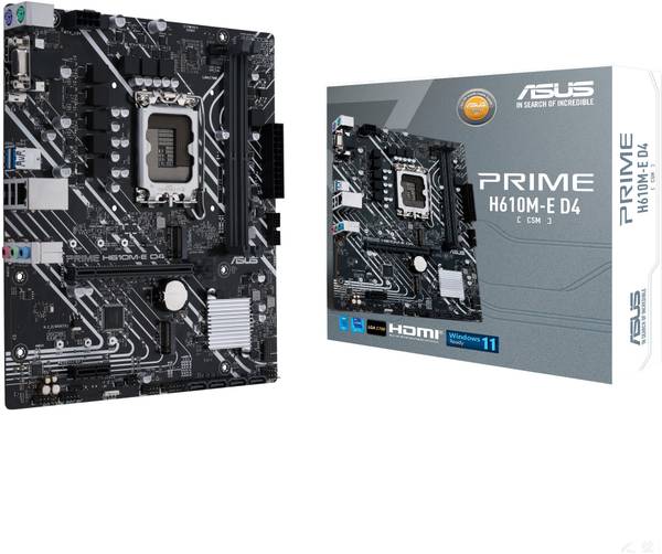 ASUS PRIME H610M-E D4-CSM Motherboard