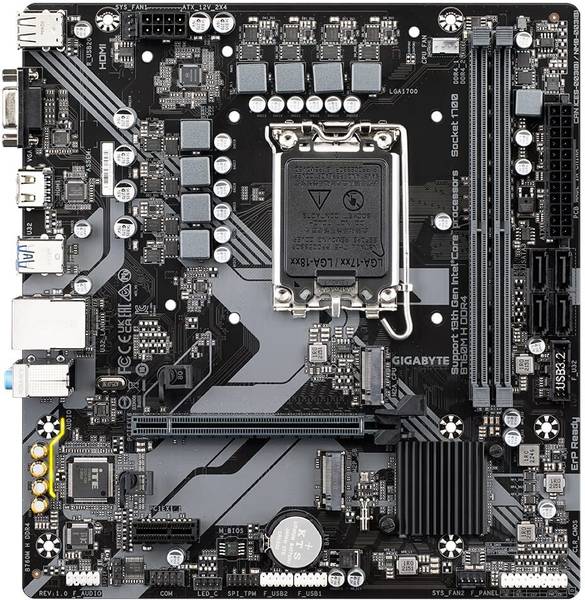 GIGABYTE B760M H DDR4 LGA 1700Socket Micro-ATX Intel B760 Chipset DDR4 Motherboard for Desktop