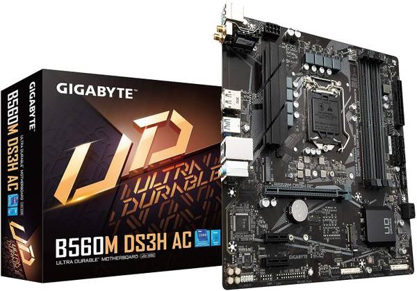 GIGABYTE B560M DS3H AC LGA 1200Socket ATX Intel B560 Chipset DDR4 Motherboard for Desktop
