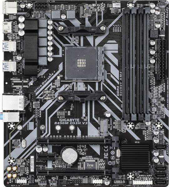 GIGABYTE B450M DS3H V3 AM4Socket Micro-ATX AMD B450 Chipset DDR4 Motherboard for Desktop
