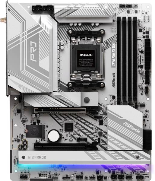 ASRock X870 Pro RS WiFi AM5Socket ATX AMD X870 Chipset DDR5 Motherboard for Desktop