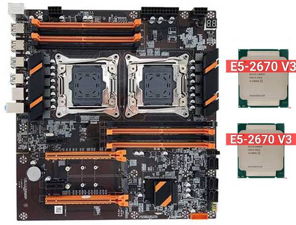 mytechvision X99 DUAL WITH 2X E5 2670 V3 Motherboard