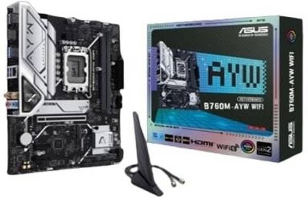 ASUS B760M-AYW LGA 1700Socket Micro-ATX Intel B760 Chipset DDR5 Motherboard for Desktop
