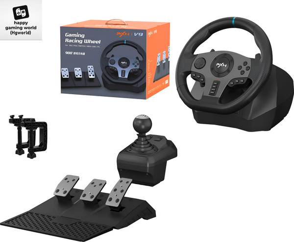 Hgworld PXN V9 Pro Gaming Car Racing Steering Wheel 270/900 Racing Simulator Motion Controller