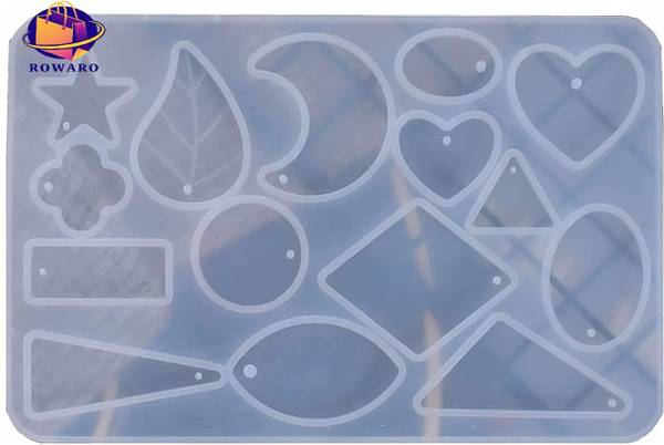 rowaro Silicone Fondant & Gum paste Mould Resin Mould Resin Jewellery Making Mould Silicone Resin Mould for Ornaments Reusable Flexible Easy to Use, 1...