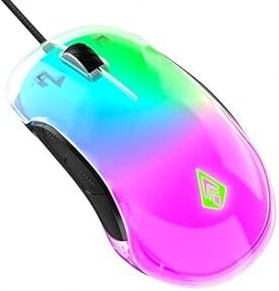 RGB wired transparent mouse Wired Ambidextrous Optical Mouse