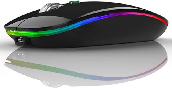 Dezful Rechargeable Croma Bluetooth mouse Wireless Ergonomic Optical Mouse with Bluetooth