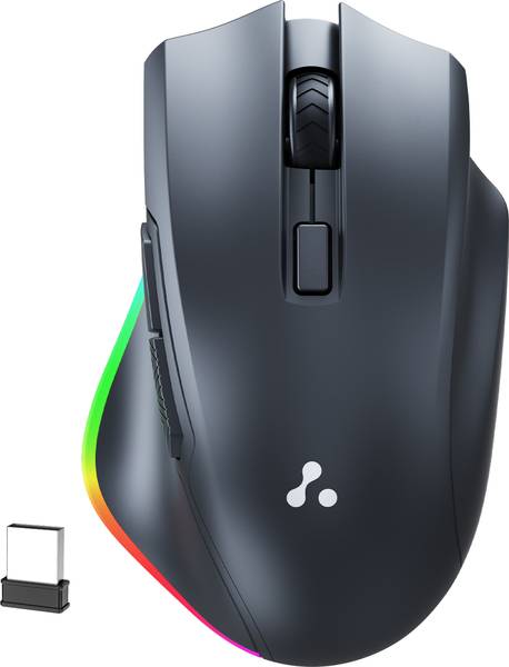 Ambrane SliQ Glow+ Wireless Right Handed Optical Mouse with Bluetooth