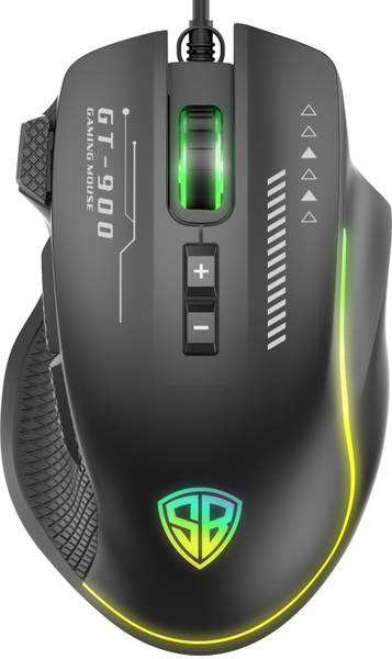 SpinBot Clutch GT900 with 7200 DPI Gaming Sensor and 8 Programmable Buttons RGB Wired Optical Gaming Mouse