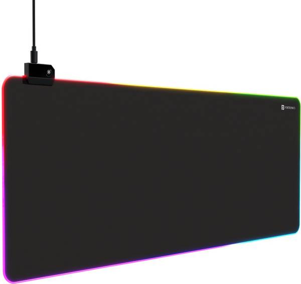 Portronics Comfipad Glow Gaming Mouse Pad, RGB Lights, Non-Slip Base, Large Desk Mat, Mousepad