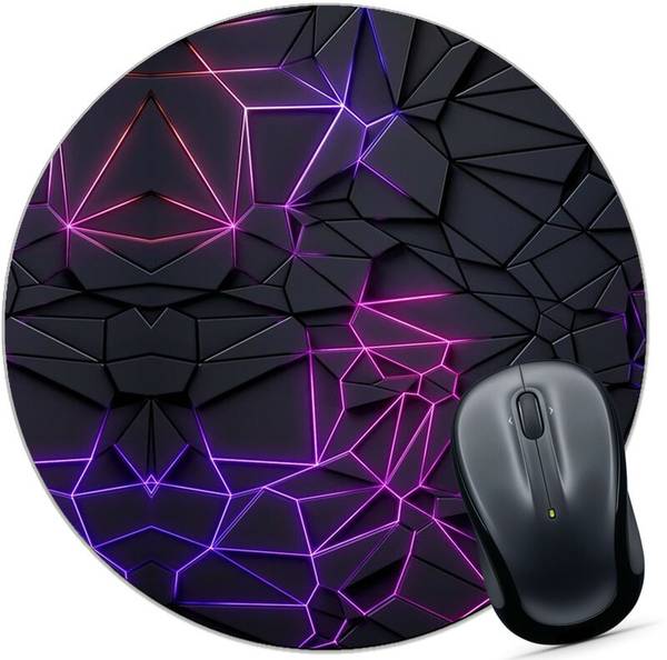 TrendoPrint Printed Circle Gaming Rubber Base Mouse Pad for Laptop & Desktop (Mc-04) Mousepad