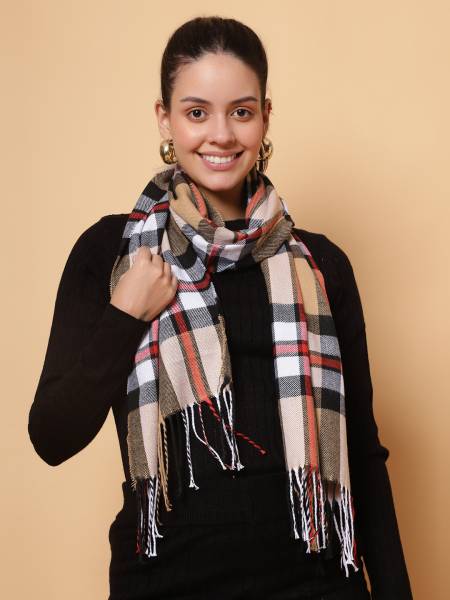 Lebami Checkered Women Muffler